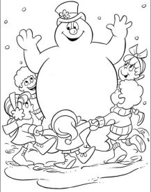 Coloring Pages Snowman